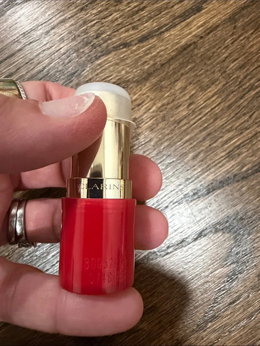 Clarins Joli Rouge Brilliany 754S deep red tester